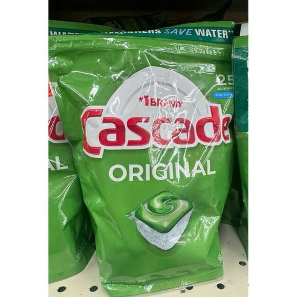 Cascade Original ActionPacs dishwasher detergent. 25pk OLSHB - Picture 1 of 1